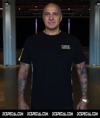 Paul Elstak T-shirt 'LSTK Yellow/Grey'