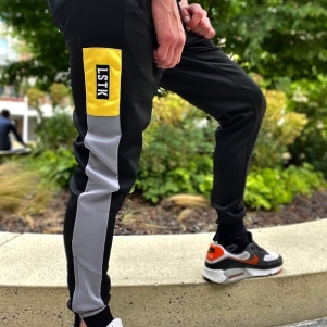 Paul Elstak Training Pants 'LSTK Yellow/Grey'