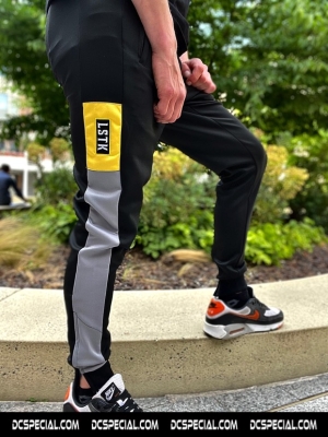 Paul Elstak Training Pants 'LSTK Yellow/Grey'
