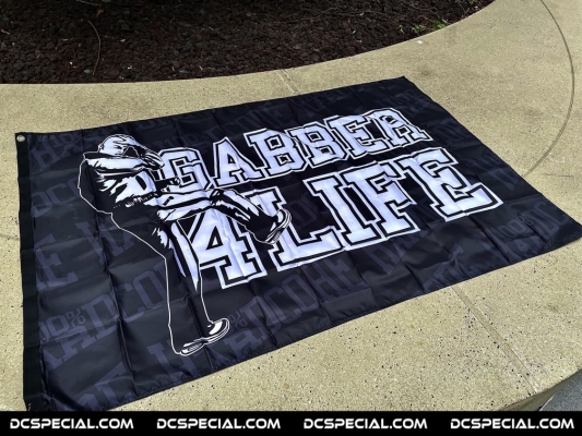 100% Hardcore Flag 'Gabber 4 Life'