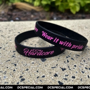 100% Hardcore Wristband 'Wear It Pink'