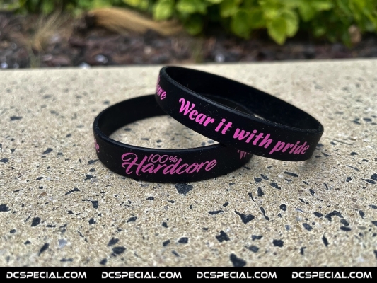 100% Hardcore Wristband 'Wear It Pink'