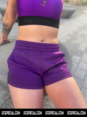 Australian Hot Pants Pour Femmes 'Violet / Black'