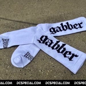 100% Hardcore Socks 'Gabber White/Black'