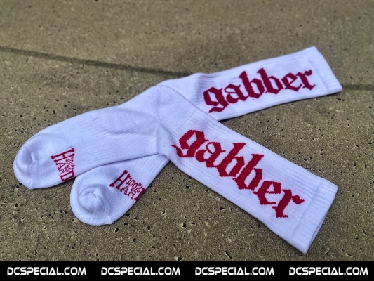 100% Hardcore Socks 'Gabber White/Pink'