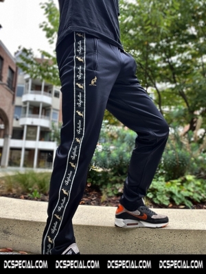 Australian Pantalon De Survêtement 'Black/Black Double Zipped'