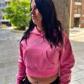 100% Hardcore Cropped Hooded Sweater 'Pride Pink'
