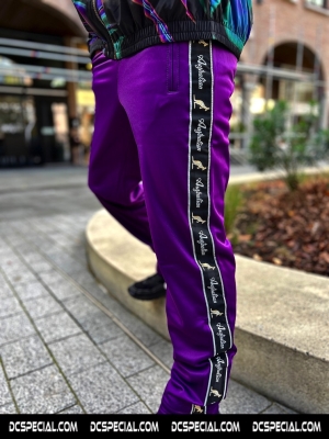 Australian Pantalon De Survêtement 'Violet/Black Double Zipped'