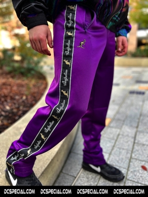 Australian Training Pants 'Violet/Black Double Zipped'