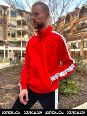 Australian Slim Fit Training Jacket 'Bright Red/White'