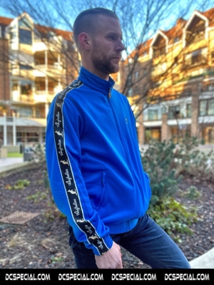 Australian Slim Fit Training Jacket 'Capri Blue/Black'
