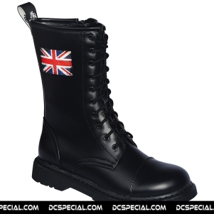 Knightsbridge Boots Dark Creationz DC '10-Hole UK Flag'