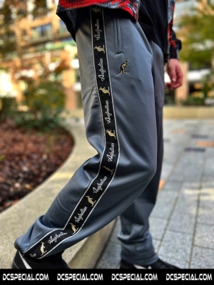 Australian Training Pants 'Titanium Grey/Black Double Zipped'