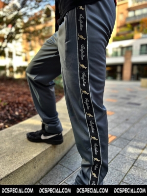 Australian Pantalon De Survêtement 'Titanium Grey/Black Double Zipped'