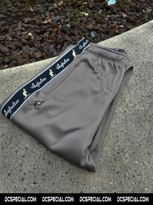 Australian Training Pants 'Iron/Black Double Zipped'