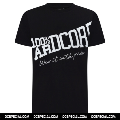 100% Hardcore T-shirt 'Essential Tilted Black'