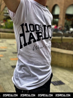 100% Hardcore T-shirt 'Essential Tilted White'