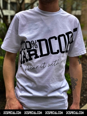 100% Hardcore T-shirt 'Essential Tilted White'