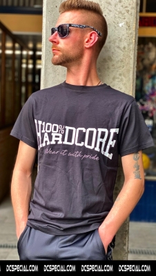 100% Hardcore T-shirt 'Essential Black/White'