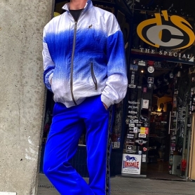 Australian Trainingsbroek 'Cornflower Blue/Black Double Zipped 3.0'