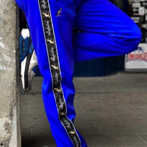 Australian Training Pants 'Cornflower Blue/Black Double Zipped 3.0'