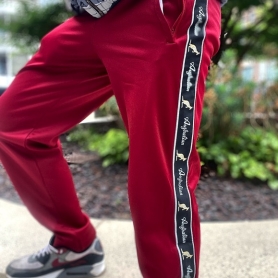 Australian Training Pants 'Bordeaux/Black Double Zipped 3.0'
