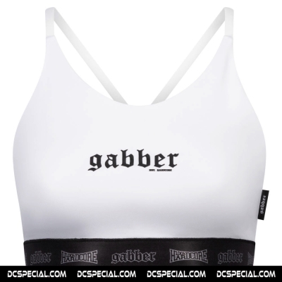 100% Hardcore Dames Sport Top 'Gabber White'