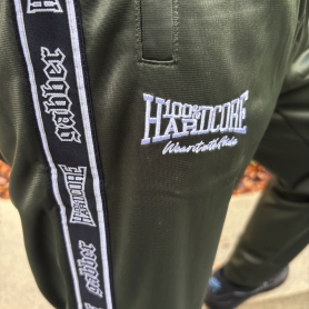 100% Hardcore Pantalon de Surveêtement 'Gabber Army Green'