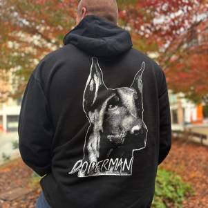 Doberman Hooded Sweater 'Head'