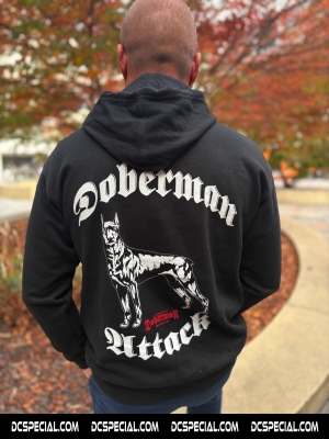 Doberman Hooded Sweater 'Attack'