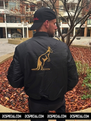 Australian Bomber Veste 'Archive Black/Gold'