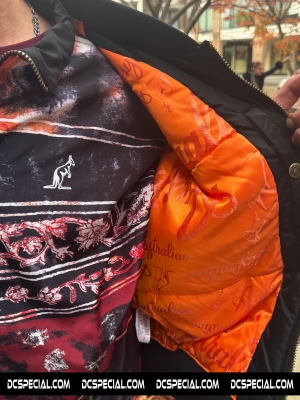 Australian Bomber Veste 'Archive Black/Gold'