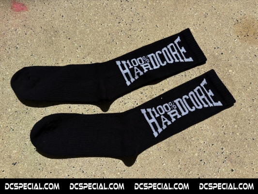 100% Hardcore Socks 'Essential Black'