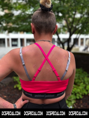 100% Hardcore Women's Sports Top 'Gabber Fuchsia'