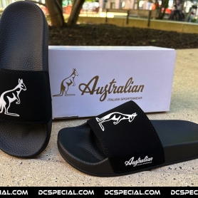 Australian Slippers 'Black/White'