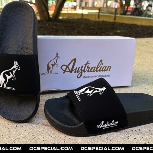 Australian Slippers 'Black/White'