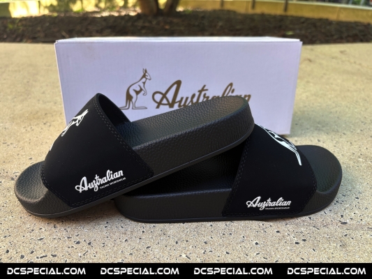 Australian Pantoufles 'Black/White'