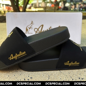 Australian Slippers 'Black/Gold'