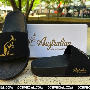Australian Slippers 'Black/Gold'