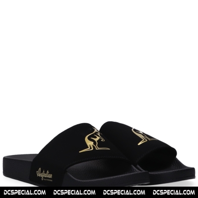 Australian Slippers 'Black/Gold'