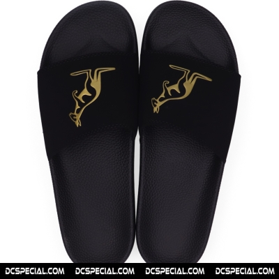 Australian Slippers 'Black/Gold'