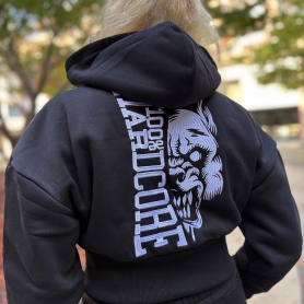 100% Hardcore Cropped Hooded Sweater 'Branded Rage'