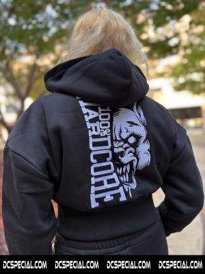 100% Hardcore Cropped Hooded Sweater 'Branded Rage'