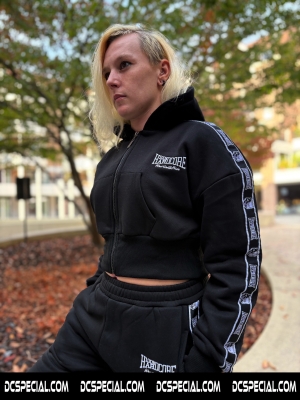 100% Hardcore Cropped Hooded Sweater 'Branded Rage'