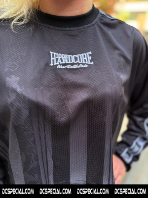 100% Hardcore Women's Cropped Long-Sleeve Football Shirt 'Branded Rage'
