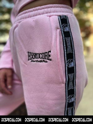 100% Hardcore Pantalon de jogging femme coupe droite 'Essential Pink'