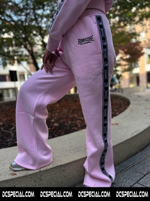 100% Hardcore Pantalon de jogging femme coupe droite 'Essential Pink'
