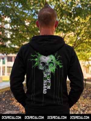 System Overload Hooded Sweater 'System Overload X 100% Hardcore Skull'