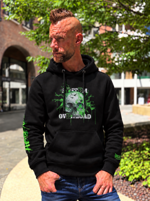 System Overload Hooded Sweater 'System Overload X 100% Hardcore Skull'