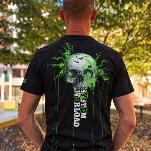 System Overload T-shirt 'System Overload X 100% Hardcore Skull'